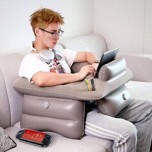 Inflatable Extra Large Portable Lap Rest & Arm Support‎ for Bed, Sofa, Travel